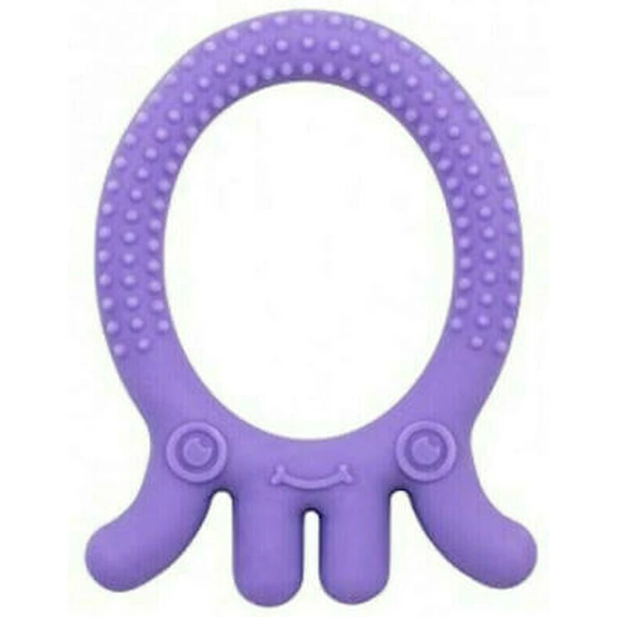 Pastă de dinți de mestecat DR BROWN'S pentru 3+ luni, Purple Octopus TE 006