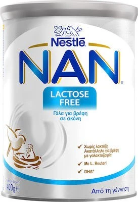 NAN Laktosefreie Milch für Säuglinge mit Laktoseintoleranz 400gr