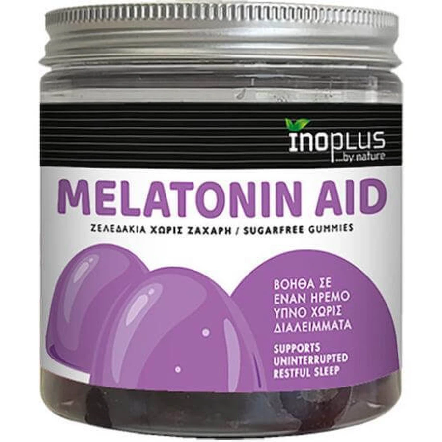 INOPLUS Melatonine Aid Gummies Kruisbessensmaak 60 Zelets