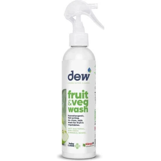 DEW Fruit & Veg Wash Desinfectant Cleaner Spray Obst- und Gemüsereiniger ohne giftige Chemikalien 250ml