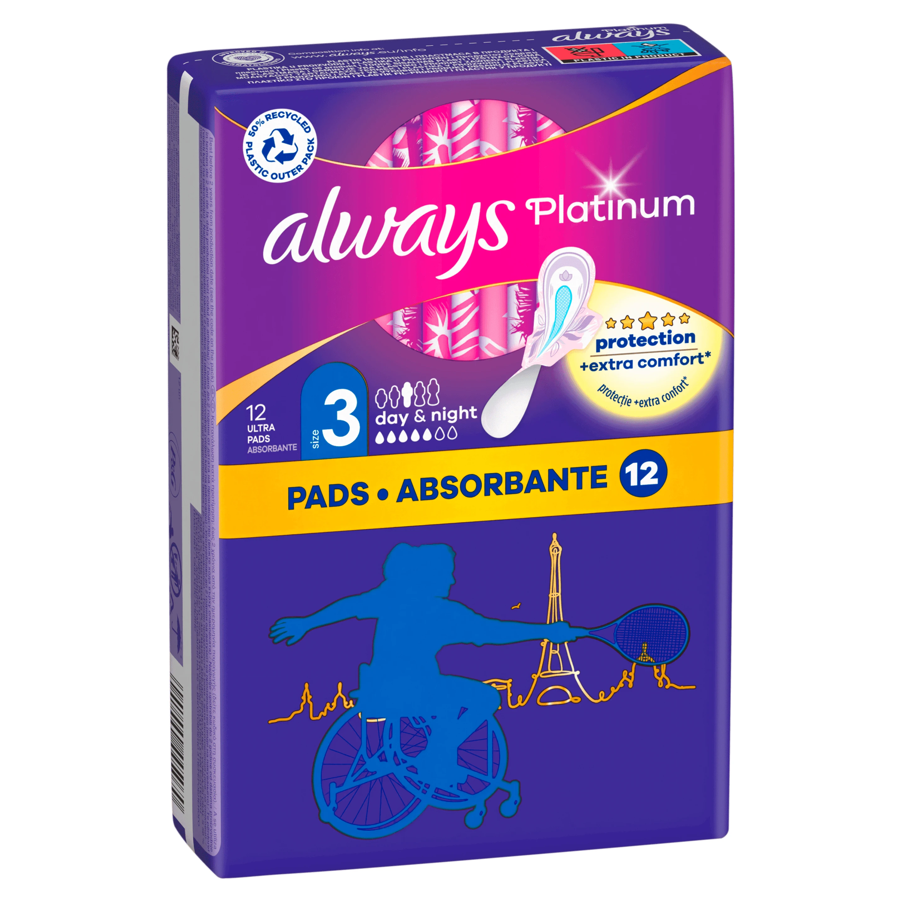 ALWAYS Platinum Day & Night (Größe 3) 12 Servietten