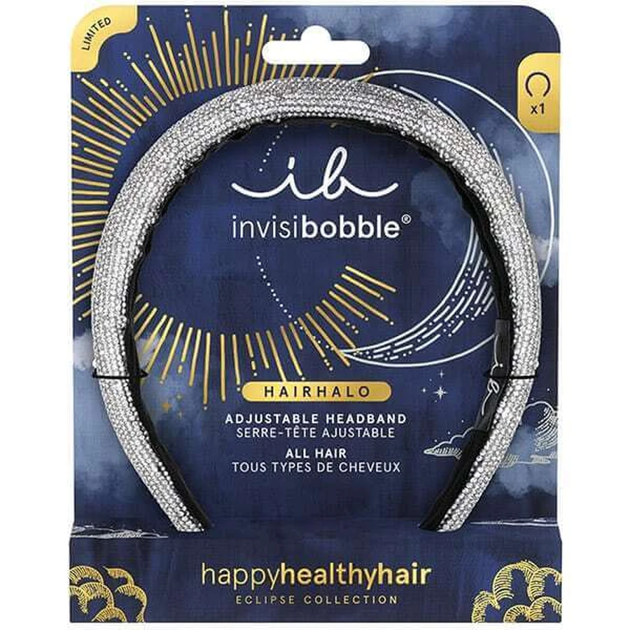 AMBITAS Invisibobble Corona aureolata di capelli con polvere di stelle