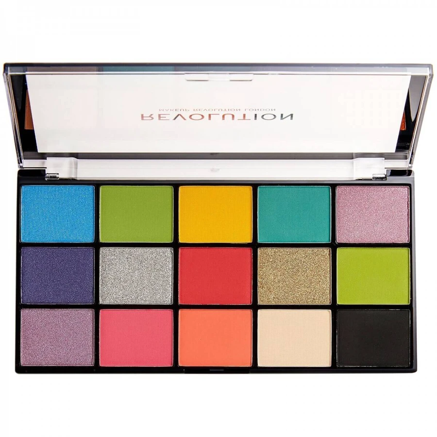 REVOLUTION Beauty Makeup Euphoria Eyeshadow Palette In 15 Shades