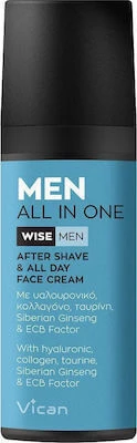 VICAN Wise all In One Face After Shave Feuchtigkeitsspendende und Anti-Aging Gesichtscreme 50ml