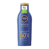 Protect &amp; Moisture Feuchtigkeitslotion mit SPF50+, 200 ml, Nivea Sun