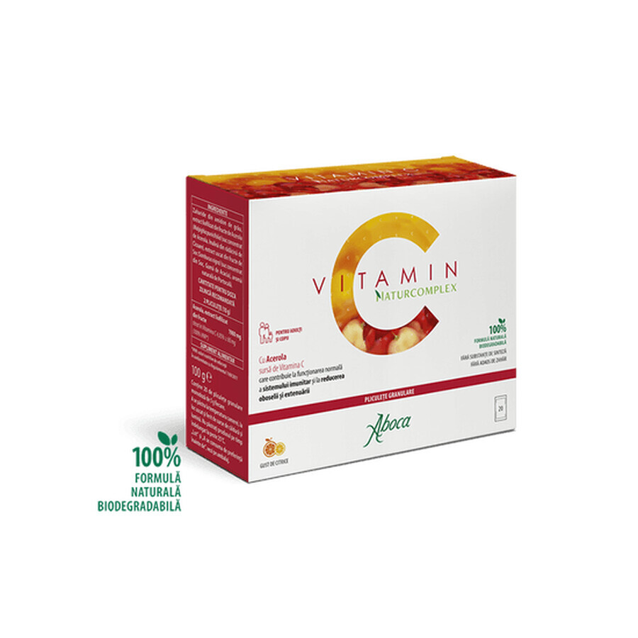 Vitamin C mit Acerola Naturcomplex, 20 Portionsbeutel, Aboca
