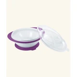 NUK Futternapf mit 2 Deckeln Easy Learning Blue 6m+ In verschiedenen Farben - Lila