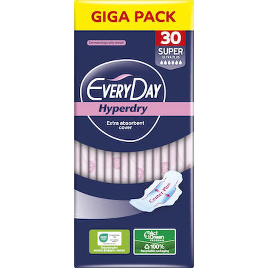 EVERYDAY Giga Pack Hyperdry Super Ultra Plus 30 bucăți