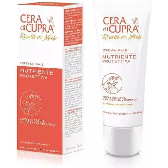 CERA DI CUPRA Mani Feuchtigkeitscreme für Hände und Nägel mit natürlichem Bienenwachs 75ml