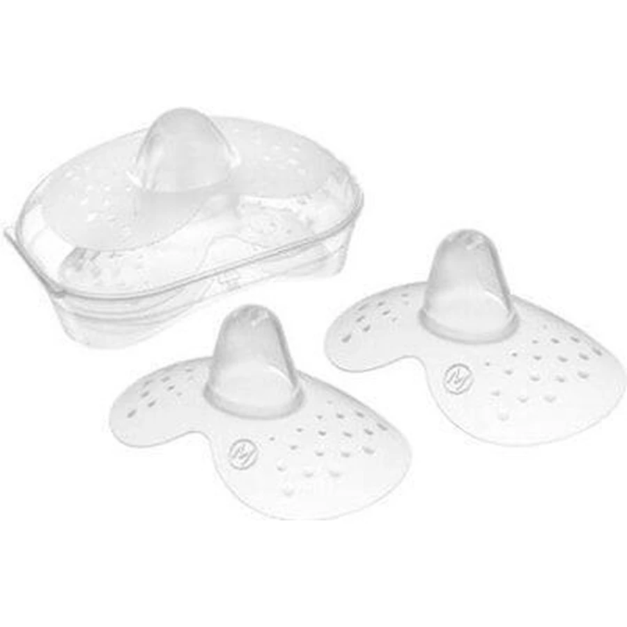 MAM Protectores de pezones Protectores de pezones de silicona Skinsoft Protectores de pezones de silicona SkinSoft para una sensación natural, Mediano