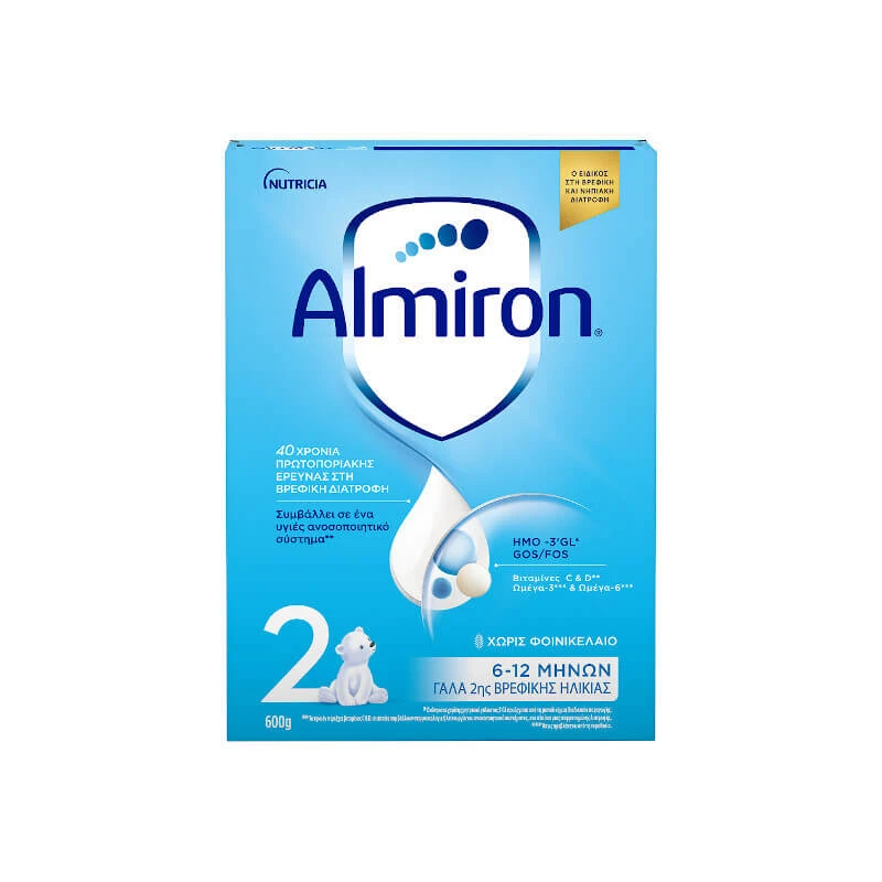 ALMIRON No2 Milch für Säuglinge 6-12 Monate, 600g