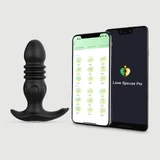 Power Thruster App Controlled Prostate Silicone Prostate Thrusting Vibrator - Noir