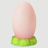 Dop mare pentru ouă din silicon cu ventuză 16,5 x 9 cm - roz