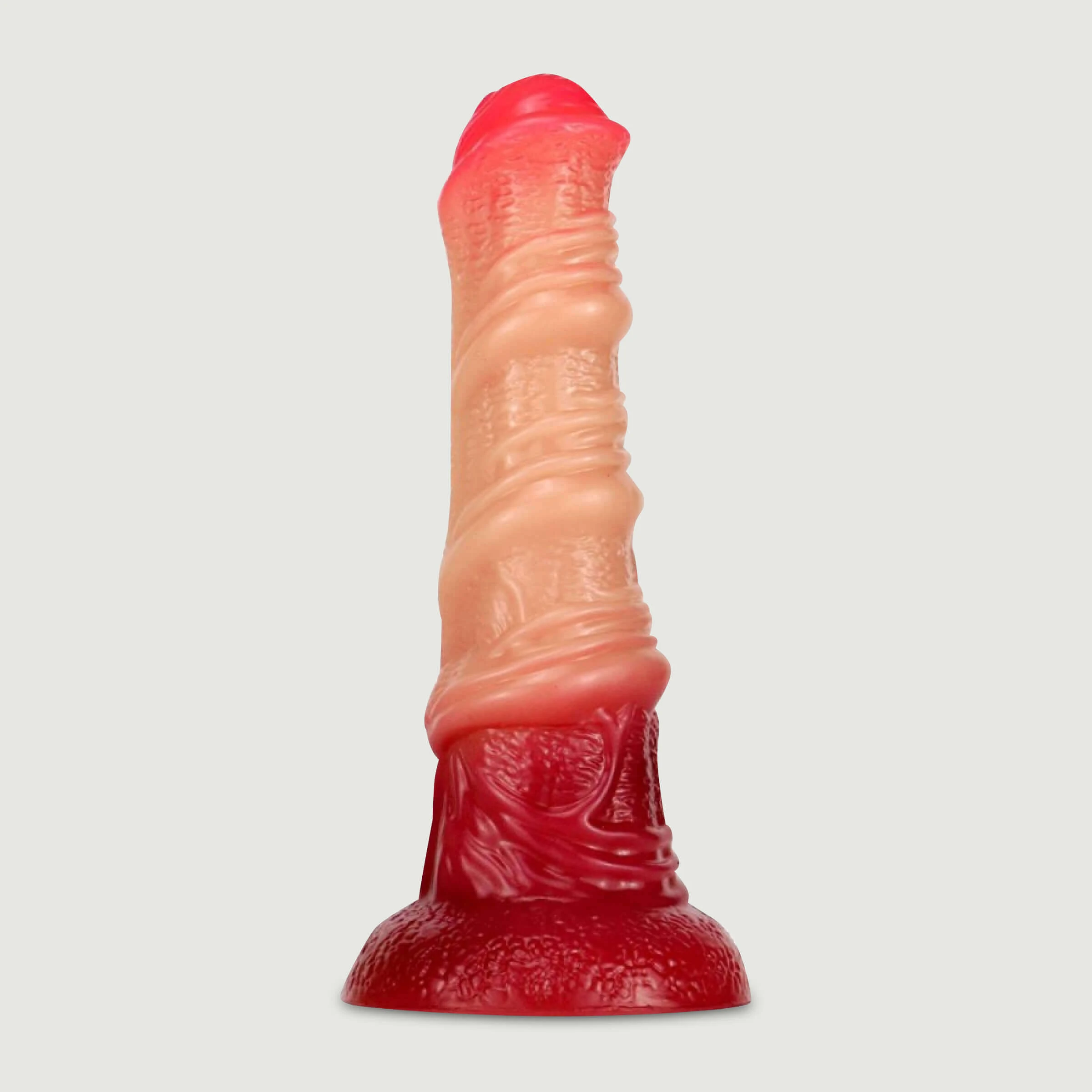 Kawal Dragon Silikon Dildo mit Saugnapf 20 x 5,5 cm - Rot