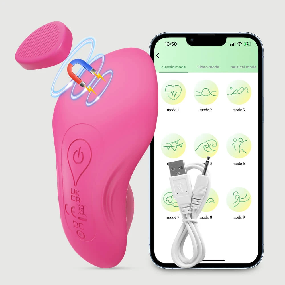 Kenna App Gesteuerte Panty Silikon Wearable Vibrator - Rosa