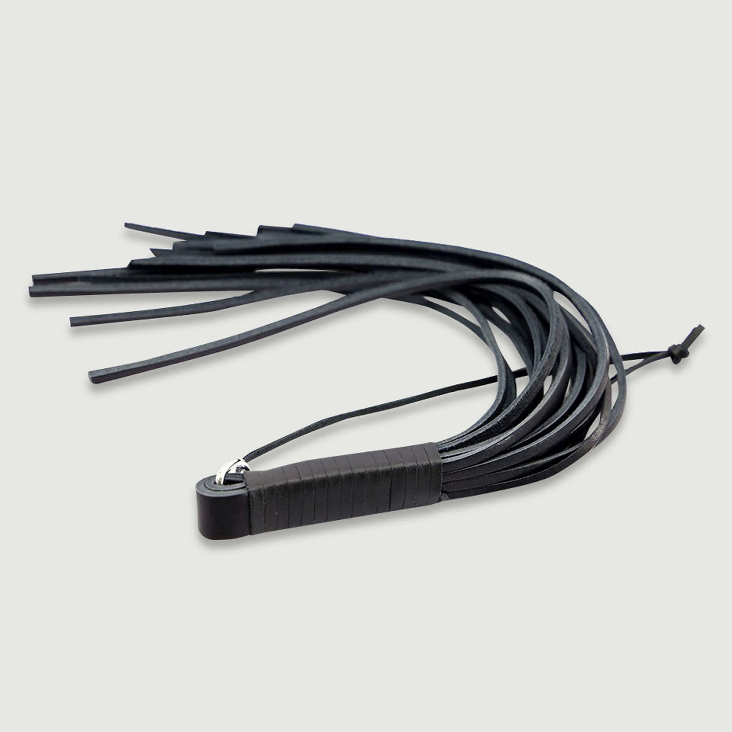 Leder-Swift-Peitsche 33 cm - Schwarz