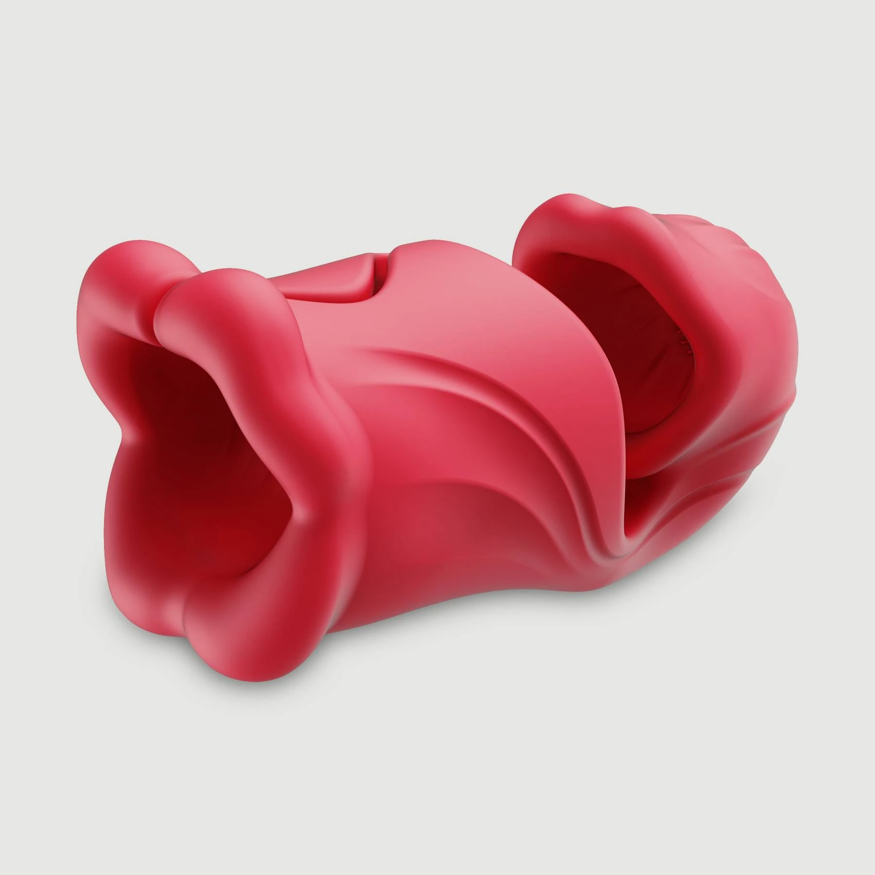 Öffnen Sie Ihre Blume Silikon 9-Funktionen männlichen Masturbator mit Vibration - Rot