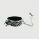 Collier en peau de serpent avec laisse