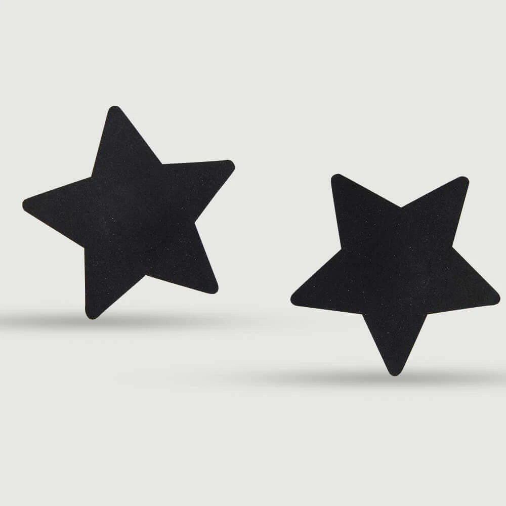 Star Sticky Nipple Cover - Schwarz