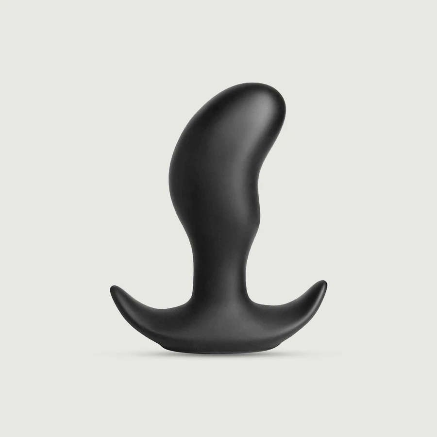 Silikonowa zatyczka do butów Anal Collection Butt Rocker Small Curved - czarna: ceny i cechy