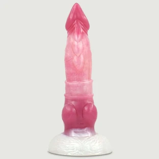 Naix Silicone Monster Dildo 18 x 4,7 cm - Roșu