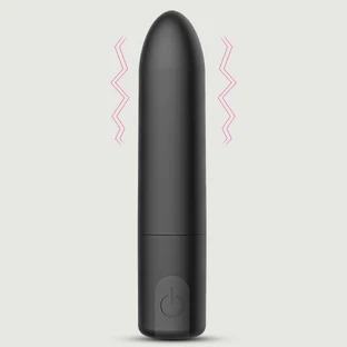 Doria Vibrador Bala Recargable de Silicona - Negro