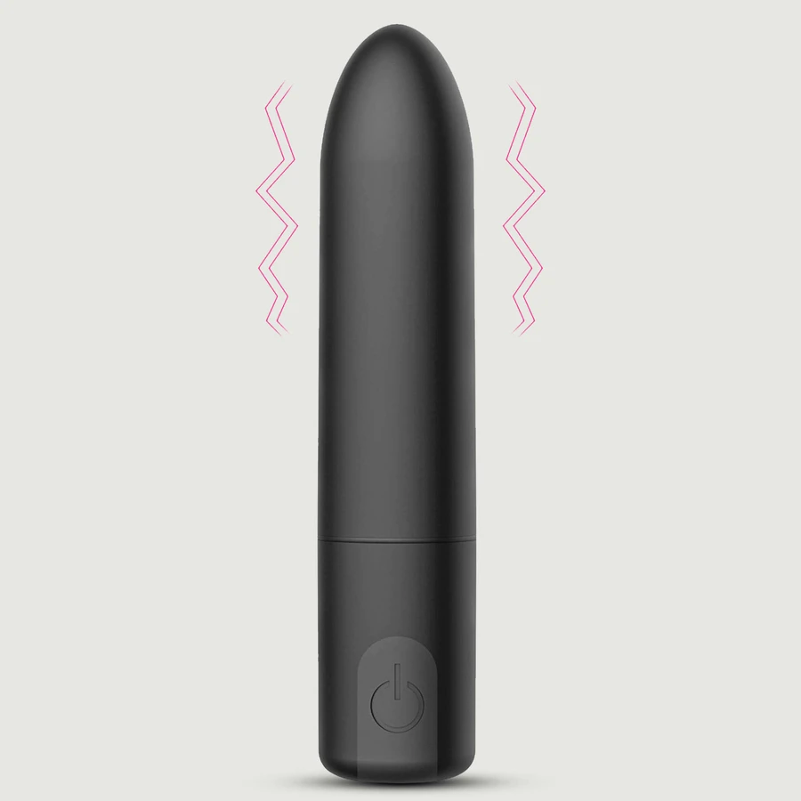 Doria Vibrador Bala Recargable de Silicona - Negro
