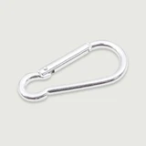 Conector metalic Snap Hook - argintiu