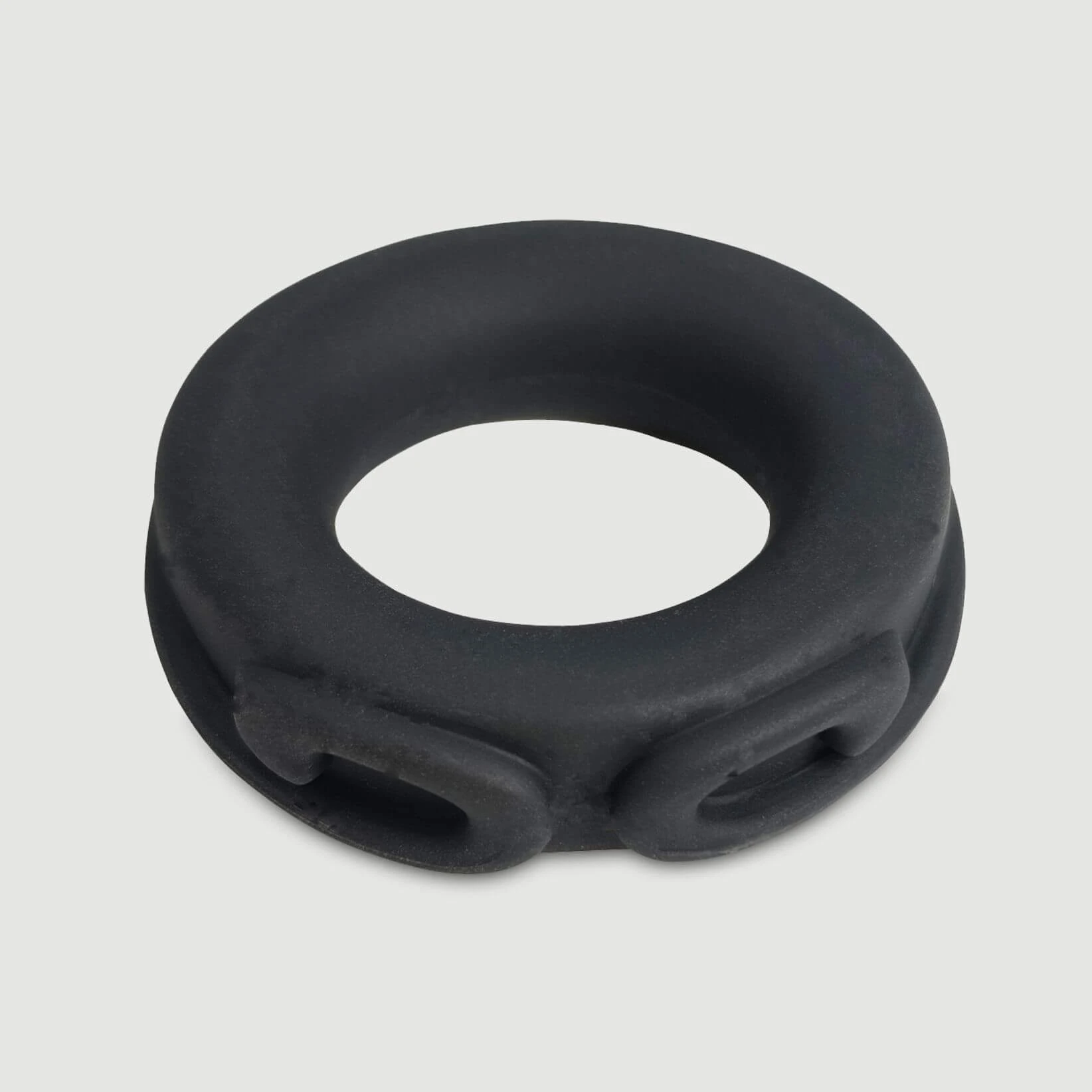Flexibler Affen-Silikon-Schwanzring 45 mm - Schwarz