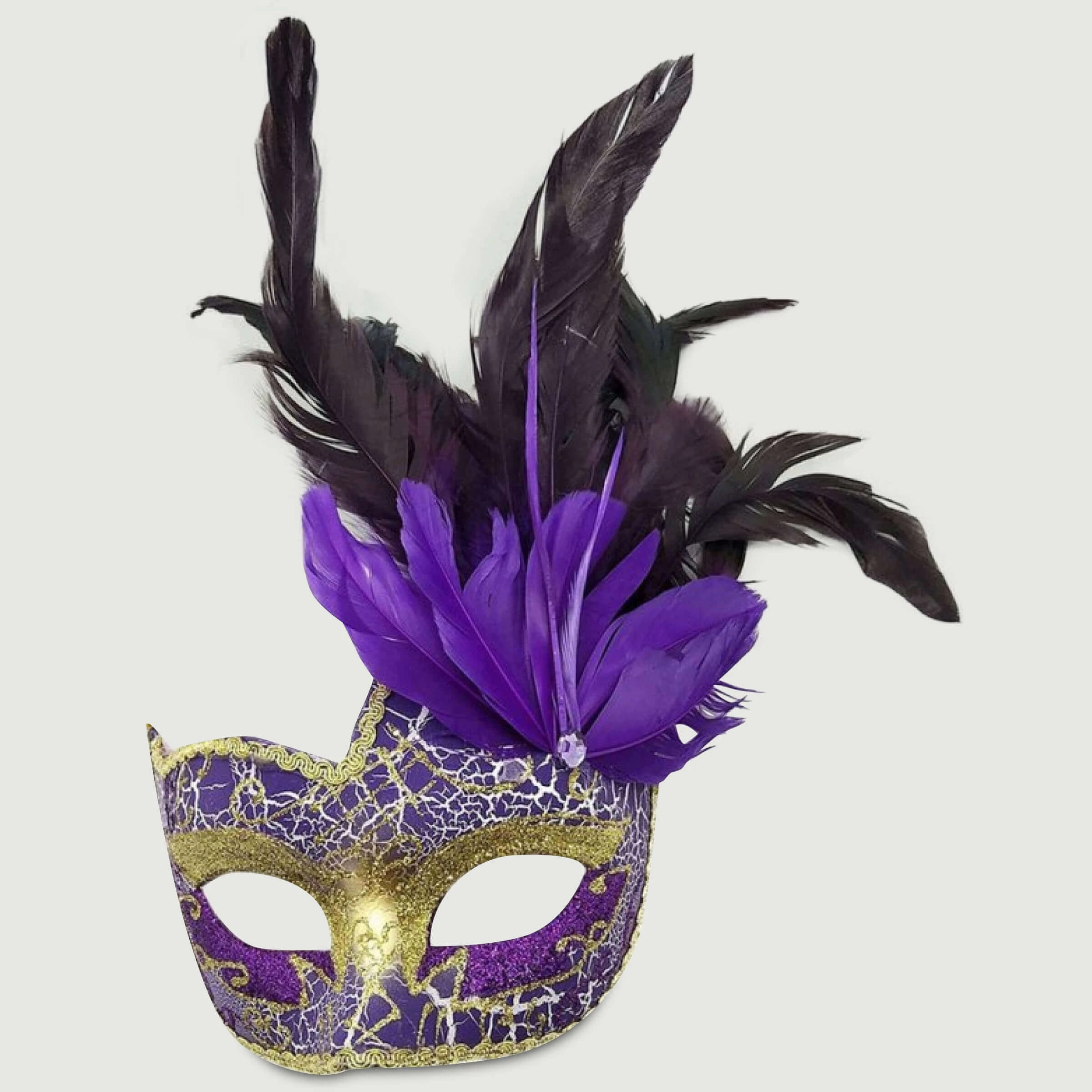 Lila venezianische Maske