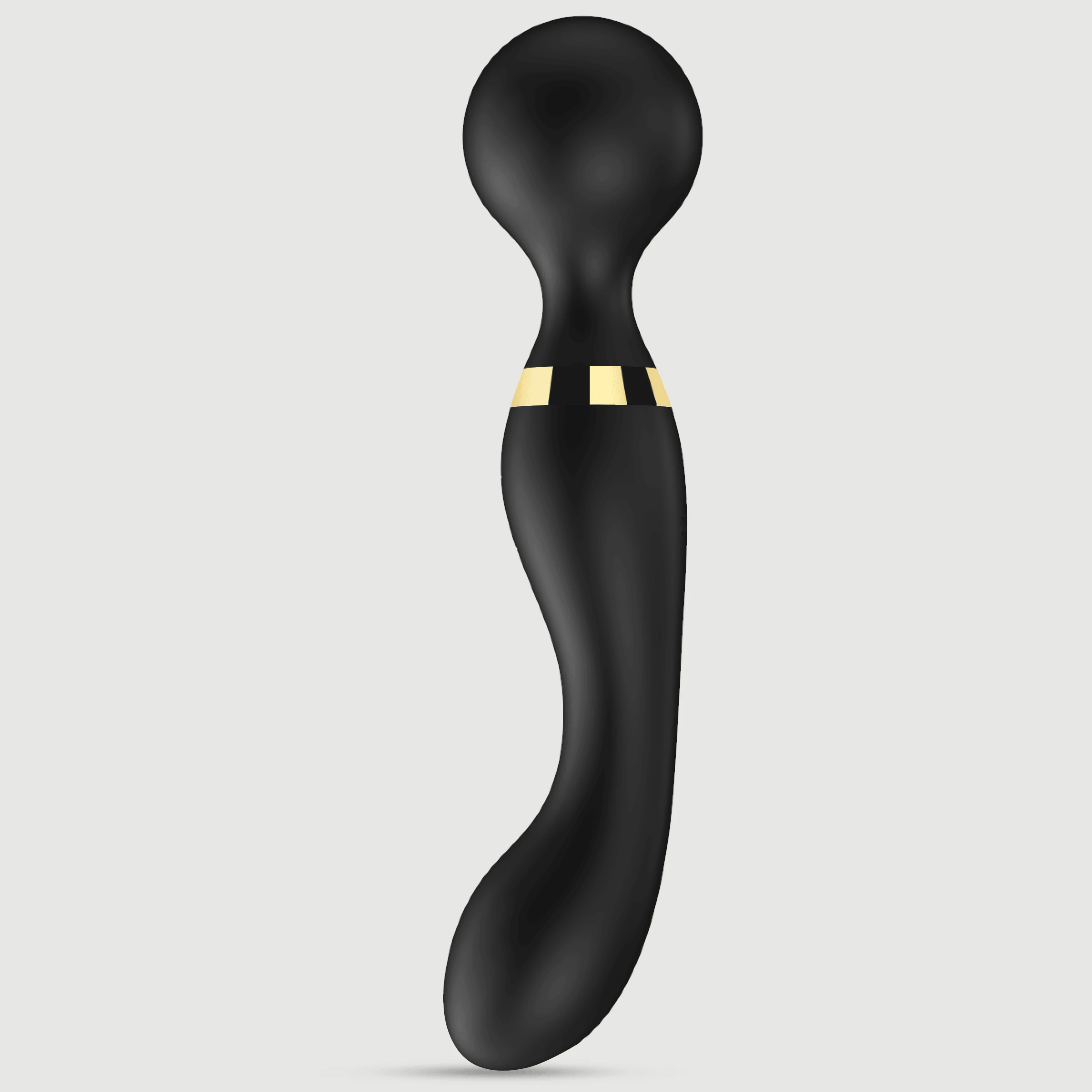 Aurelia Flexible Premium Silikon 2 in 1 Massage Zauberstab & G-Punkt Stimulator - Schwarz