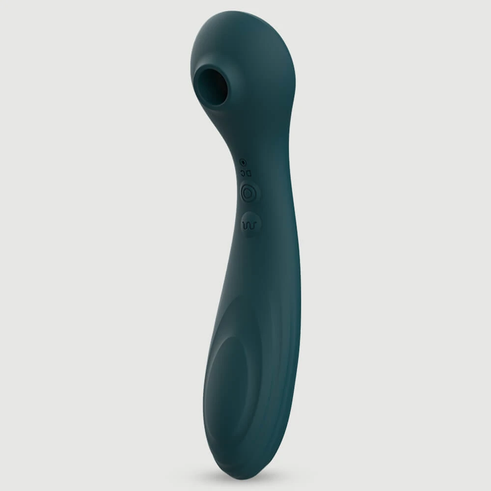 Gemini Premium Klitoris-Saug-Stimulator & Vibrator 2 in 1 - Grün