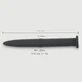 Sunet uretral din silicon 152 x 30 mm - negru