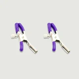 Cleme pentru sfârcuri cu clip metalic reglabil - violet