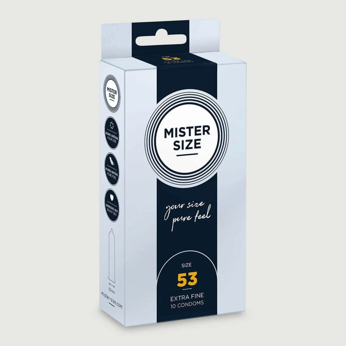 Mister Size Pure Feel Kondome 53 mm - 10 Stück