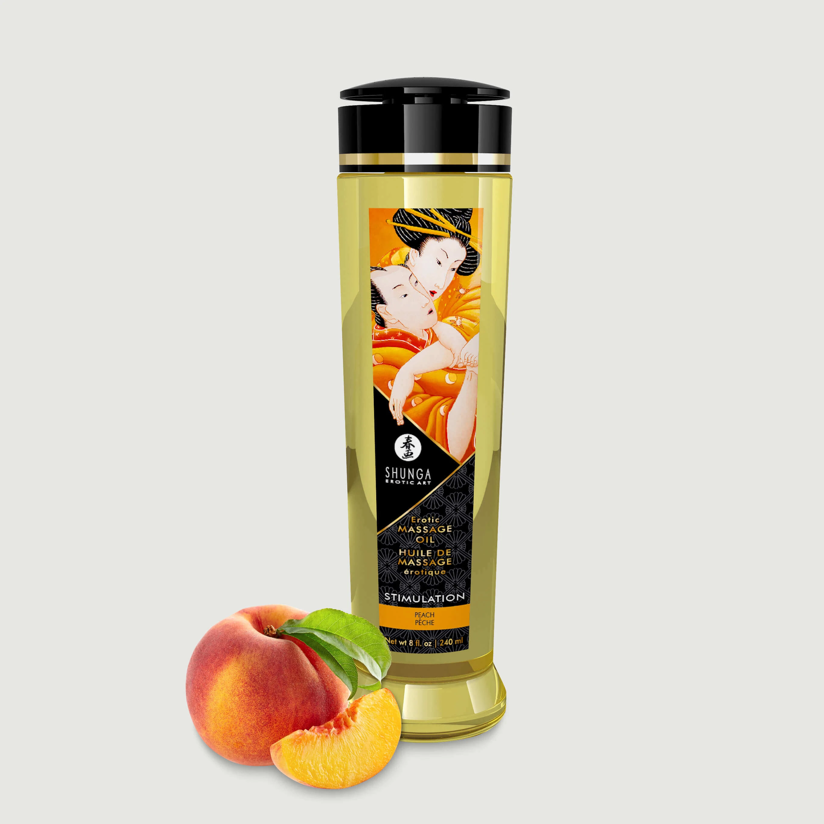 Erotisches Massageöl Stimulation Pfirsich - 240 ml