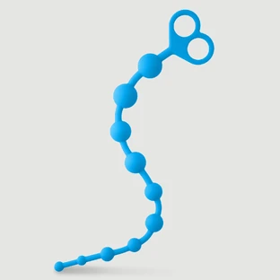 Perline anali lunghe Slim per principianti - Blu
