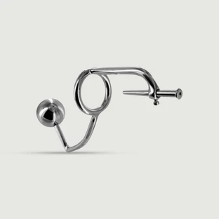 Anal Intruder Cock Ring avec Penis Plug