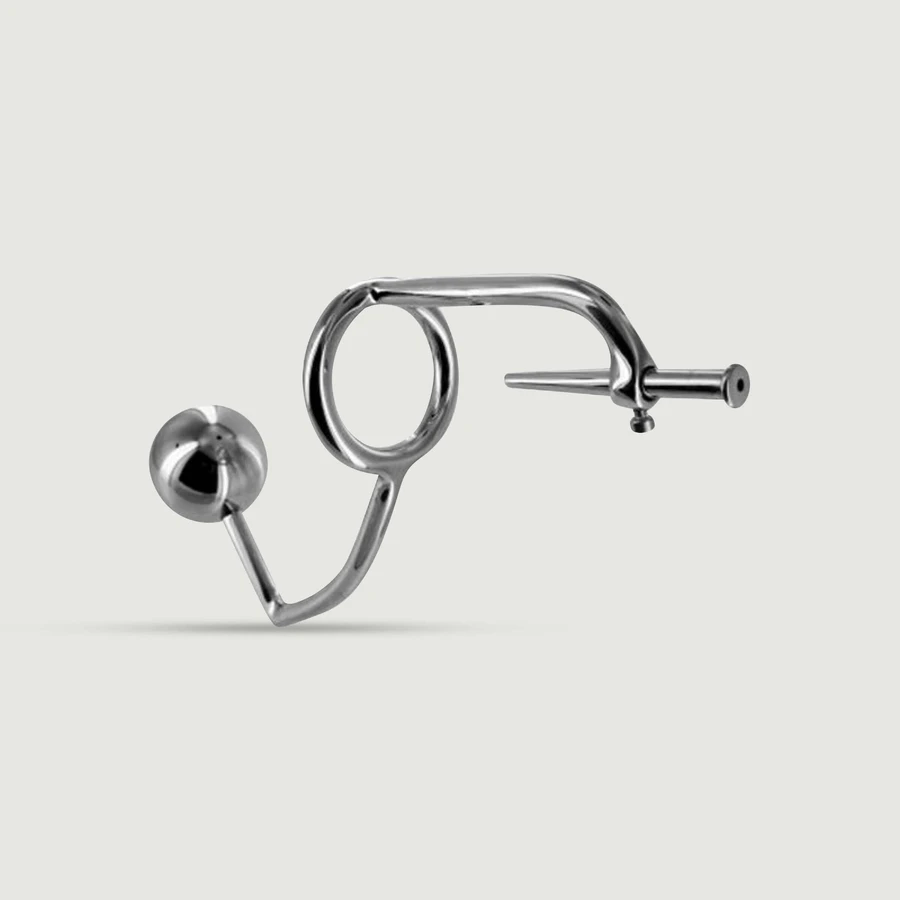 Anal Intruder Cock Ring avec Penis Plug