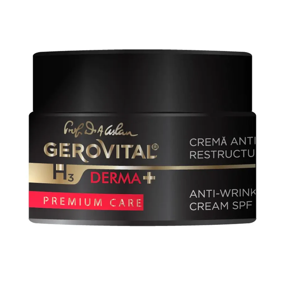 Gerovital H3 Derma+ Premium Care Anti-Falten Creme SPF 10, 50 ml, Farmec