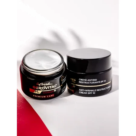 Gerovital H3 Derma+ Premium Care Anti-Falten Creme SPF 10, 50 ml, Farmec