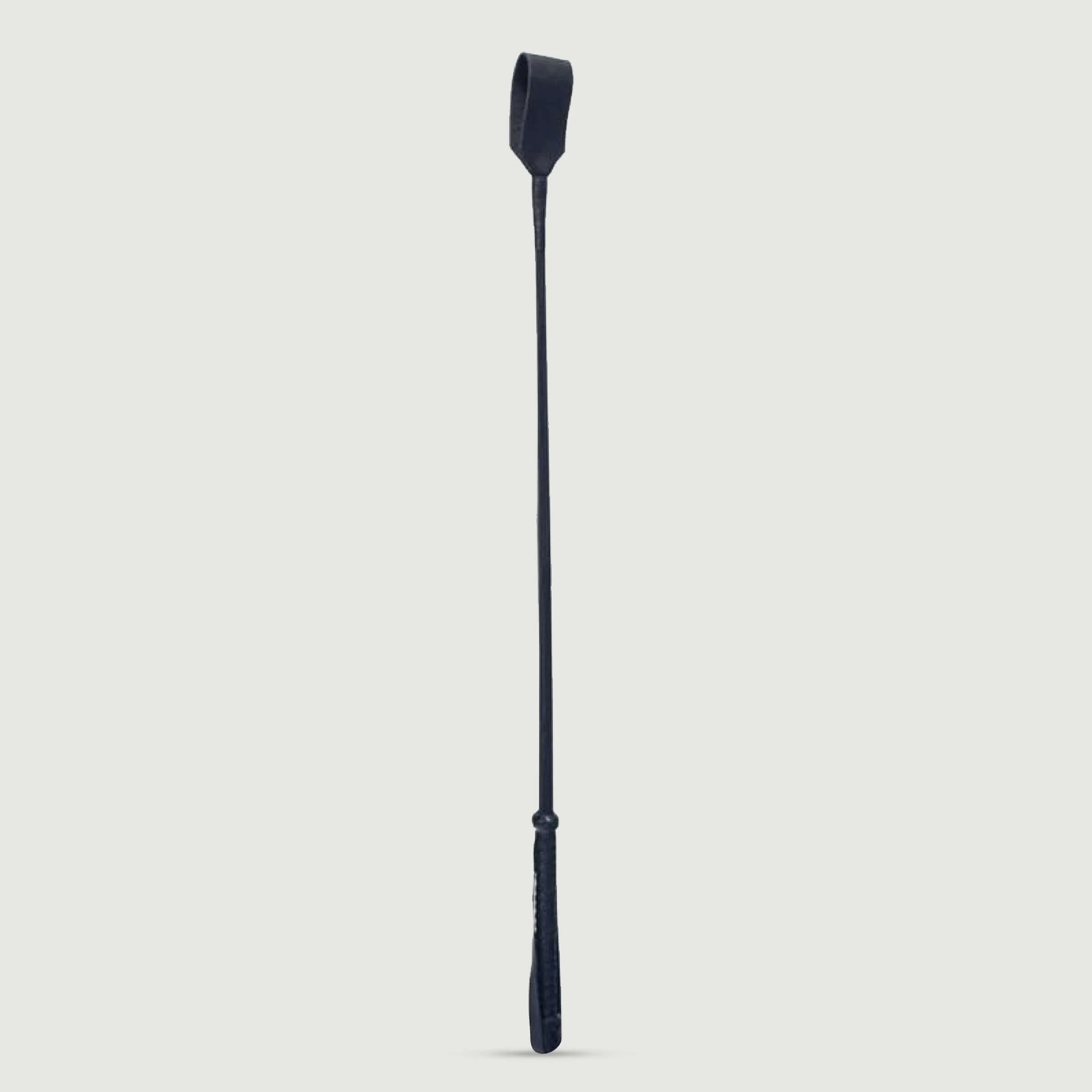 Crop Polished Grain Leder 26" - Schwarz