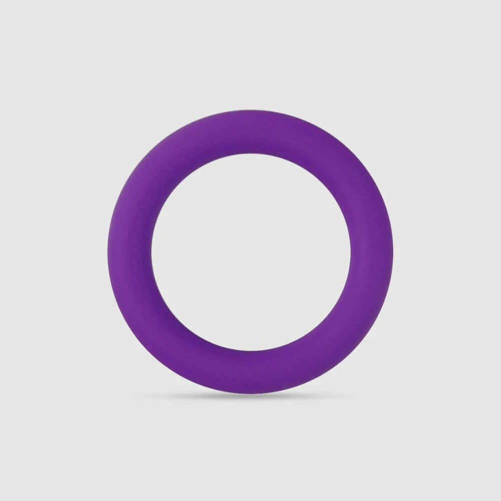 Stiff Medium Silicone Cock Ring für Männer - Lila