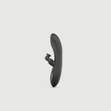 Vibrator cu iepure din silicon cu aspirație clitoridiană - negru