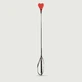Leather Heart Crop With Black Handle 66 cm - Red