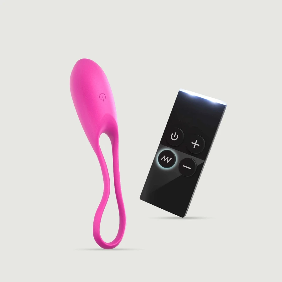 Feel Love Vibrator cu telecomandă din silicon premium - roz