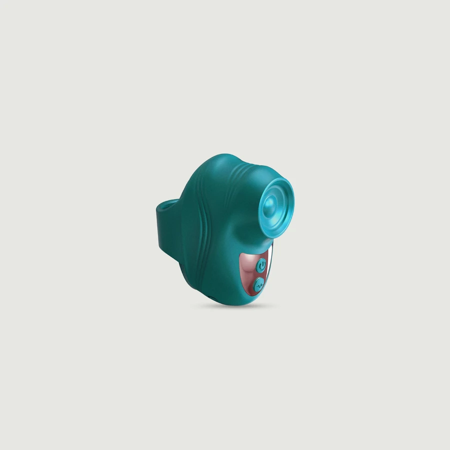 Kisscool Silicone Tikkende Vinger Vibrator - Groen