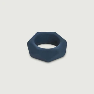 Anello per cazzo in silicone a forma di diamante - Grigio