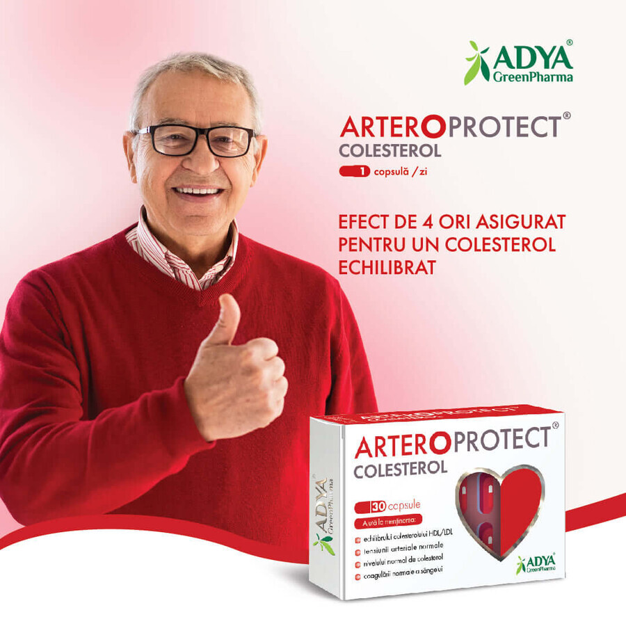 Arteroprotect Colesterol, 30 capsule, Adya Green Pharma