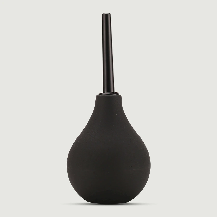 Ducha anal pequeña de silicona para principiantes 89 ml - Negro